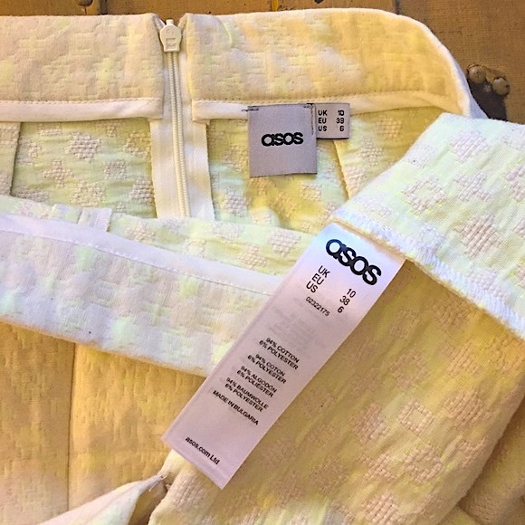 ASOS JACQUARD HIGH WAIST PENCIL MIDI SKIRT 6 US - Picture 4 of 5